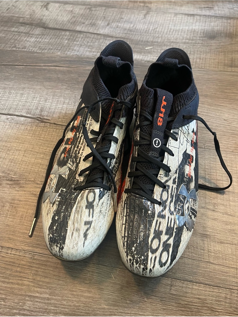 Justin Jefferson x Under Armour Blur 'Keeping Receipts' Football Cleats Sz 7.5